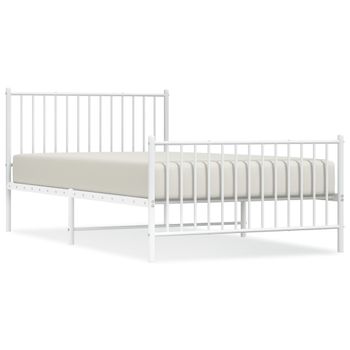 vidaXL Estructura cama de matrimonio madera de pino marrón 135x190 cm –  Bechester