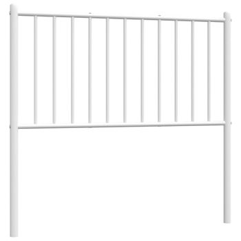 Cabecero De Metal Blanco 90 Cm Vidaxl