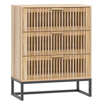 Cajonera Con Ruedas Moss Madera Maciza Pino Marrón Miel Vidaxl con Ofertas  en Carrefour