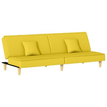 Sillón Con Taburete Tela Amarillo Claro 60 Cm Vidaxl con Ofertas en  Carrefour