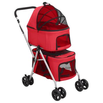 Parque Para Bebés Con 2 Puertas Tela Oxford Rojo Vidaxl con Ofertas en  Carrefour