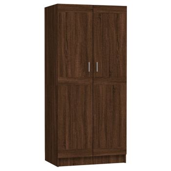 Armario Madera Contrachapada Roble Marrón 82,5x51,5x180 Cm Vidaxl