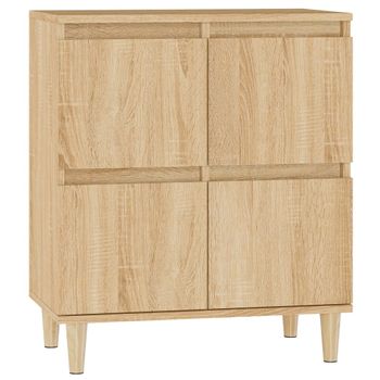 Aparador De Madera Contrachapada Roble Sonoma 60x35x70 Cm Vidaxl