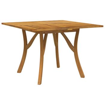 Mesa De Jardín Madera Maciza De Acacia 110x110x75 Cm Vidaxl