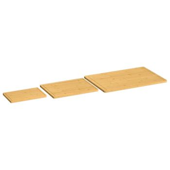 Juego De Tablas De Cortar 3 Piezas De Bambú Vidaxl