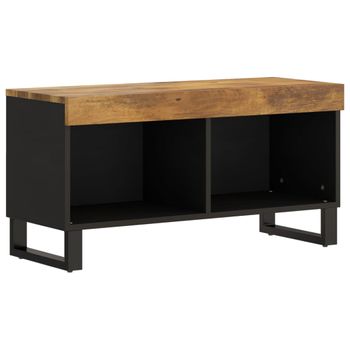 Mueble De Tv Madera Maciza De Mango 85x33x43,5 Cm Vidaxl