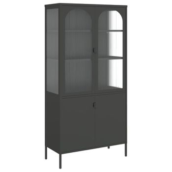 Armario Metálico De Estilo Industrial 90x40x180 Cm Negro Vidaxl con Ofertas  en Carrefour