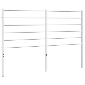 Cabecero De Metal Blanco 135 Cm Vidaxl