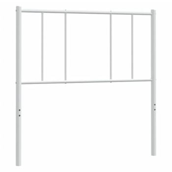 Cabecero De Metal Blanco 90 Cm Vidaxl