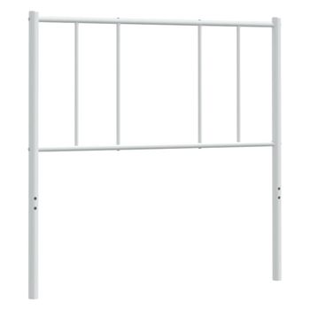 Cabecero De Metal Blanco 100 Cm Vidaxl