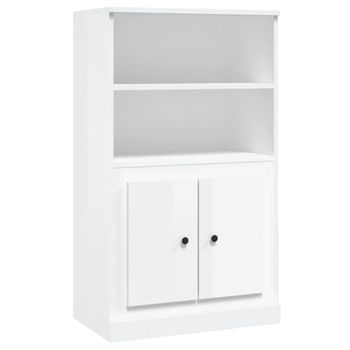 Aparador Con 3 Cajones Contrachapado Blanco Brillo 120x41x75 Cm Vidaxl con  Ofertas en Carrefour