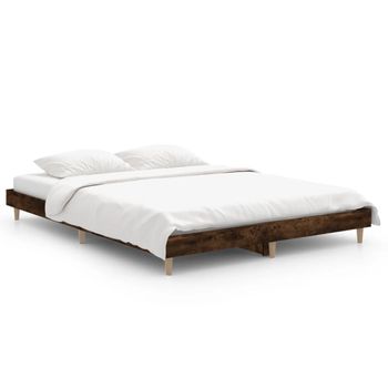 vidaXL Estructura cama doble madera de pino marrón miel 135x190 cm -  VX3103756 - Epto