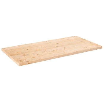 Tablero de mesa redondo madera maciza de pino blanco Ø90x3 cm