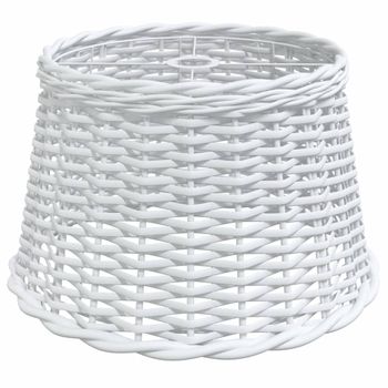 Pantalla Para Lámpara De Techo Mimbre Blanco Ø45x28 Cm Vidaxl