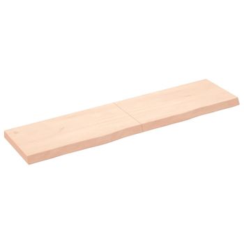 Estante De Pared Madera Maciza Roble Sin Tratar 160x40x(2-6) Cm Vidaxl