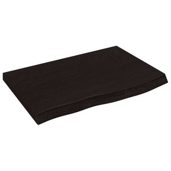 Tablero De Mesa Madera Maciza Roble Borde Natural 80x40x2 Cm Vidaxl con  Ofertas en Carrefour