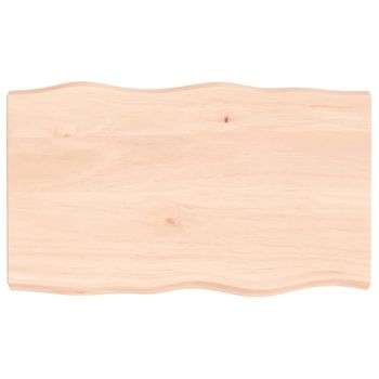 Tablero De Mesa Rectangular Madera Maciza Roble 44 Mm 100x60 Cm Vidaxl con  Ofertas en Carrefour