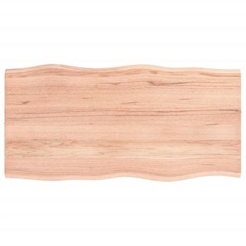 Tablero De Mesa Madera Maciza Roble Borde Natural 80x40x2 Cm Vidaxl con  Ofertas en Carrefour