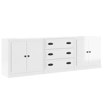 Aparador De Salon Con Led, Aparador De Cocina, Mueble De Salon, Recibidor, 135x73x34cm, Modelo Sefora, Blanco Mate con Ofertas en  Carrefour