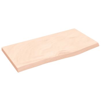 Encimera De Baño Madera Maciza Sin Tratar 60x30x(2-4) Cm Vidaxl