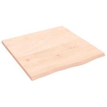 Encimera De Baño Madera Maciza Sin Tratar 60x40x2 Cm Vidaxl