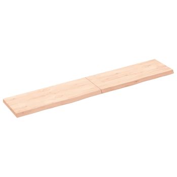 Encimera De Baño Madera Maciza Sin Tratar 160x30x(2-4) Cm Vidaxl