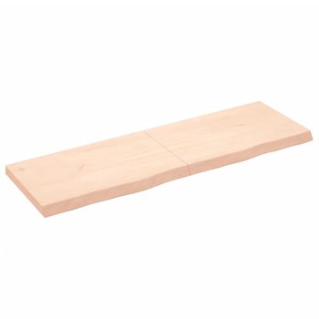 Encimera De Baño Madera Maciza Sin Tratar 160x50x(2-6) Cm Vidaxl