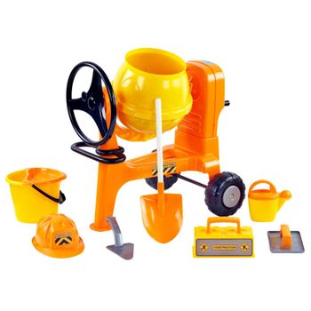 Set De Hormigonera De Juguete 8 Pzas Pp Naranja Xxl Polesie Wader