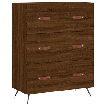 HOMCOM Cómoda de Madera con 6 Cajones Cajonera Auxiliar de Almacenaje con  Patas Elevadas Estilo Moderno para Dormitorio Salón Baño 60x28x58 cm  Multicolor