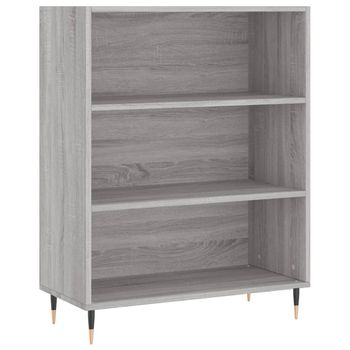 Estantería Madera De Ingeniería Gris Sonoma 69,5x32,5x90 Cm Vidaxl