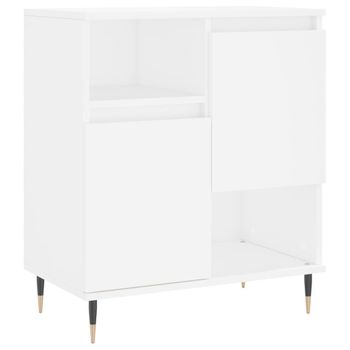 Armario Recibidor Color Blanco Brillo Y Cambrian Con 5 Estantes Y Barra  Interior, Mueble Entrada con Ofertas en Carrefour