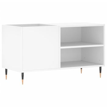 Mueble Para Discos Madera De Ingeniería Blanco 85x38x48 Cm Vidaxl