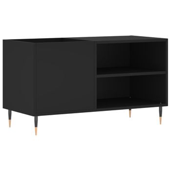 Mueble De Discos Madera De Ingeniería Negro 85x38x48 Cm Vidaxl