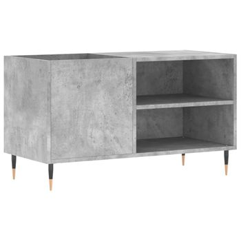 Mueble De Discos Madera De Ingeniería Gris Hormigón 85x38x48 Cm Vidaxl