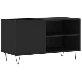 Mueble De Discos Madera De Ingeniería Negro 85x38x48 Cm Vidaxl