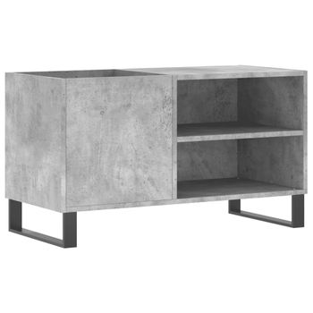 Mueble De Discos Madera De Ingeniería Gris Hormigón 85x38x48 Cm Vidaxl