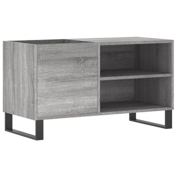 Mueble De Discos Madera De Ingeniería Gris Sonoma 85x38x48 Cm Vidaxl