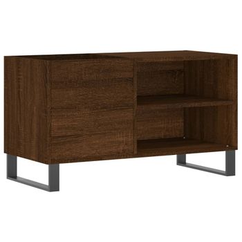 Mueble De Discos Madera De Ingeniería Marrón Roble 85x38x48 Cm Vidaxl