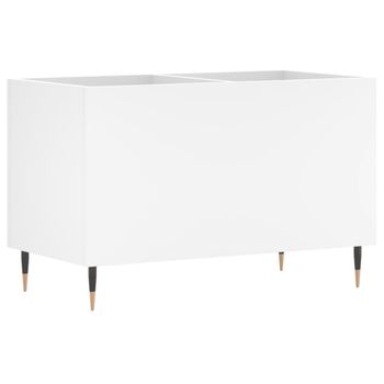 Mueble Para Discos Madera Contrachapada Blanco 74,5x38x48 Cm Vidaxl