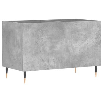 Mueble Discos Madera Contrachapada Gris Hormigón 74,5x38x48 Cm Vidaxl