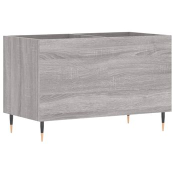 Mueble Discos Madera Contrachapada Gris Sonoma 74,5x38x48 Cm Vidaxl