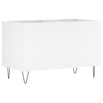 Mueble Para Discos Madera Contrachapada Blanco 74,5x38x48 Cm Vidaxl