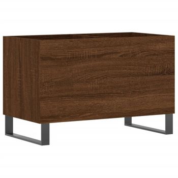 Mueble Discos Madera Contrachapada Roble Marrón 74,5x38x48 Cm Vidaxl