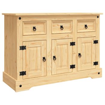 Baúl de almacenaje de madera de pino mejicana Corona Range 91x49,5x47 cm -  referencia Mqm-243747