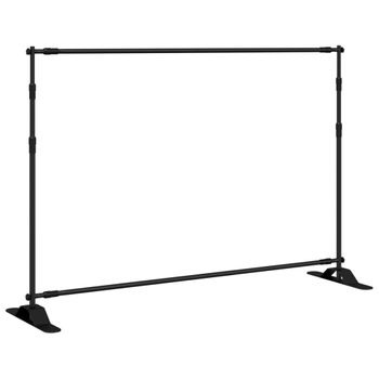 Soporte De Telón De Fondo Acero Negro 305x243 Cm Vidaxl