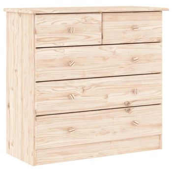 Baúl De Almacenaje Con Ruedas Alta Madera Maciza 73x39,5x44 Cm Vidaxl con  Ofertas en Carrefour