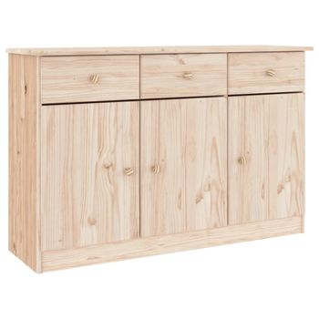 Cómoda Cajonera Alta Madera Maciza Pino 112x35x73 Cm Vidaxl con Ofertas en  Carrefour