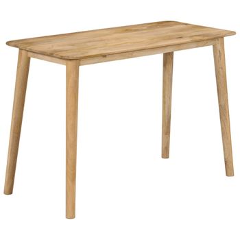 Mesa De Comedor Madera Maciza De Mango 112x52x76 Cm Vidaxl