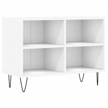 Mueble De Tv Madera De Ingeniería Blanco 69,5x30x50 Cm Vidaxl