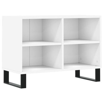 Mueble De Tv Madera De Ingeniería Blanco 69,5x30x50 Cm Vidaxl